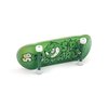 SPITBOARDS 34mm x 96mm Pro Fingerboard Set-Up (Complete) | Real Wood Deck | Pro Trucks with Lock-Nuts and Pro Bushings | Polyurethane Pro Wheels with Bearings | Logo (Green Version)