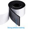 2 Packs Felt Strips with Adhesive Backing Non Slip Felt Furniture Pads Adhesive Felt Roll Felt Tape for Protecting Hardwood Floors Chair Wall Protector(120 x 2 x 0.12 Inch, Black)