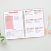 Undated Weekly Planner- Weekly Goals Notebook, A5 To Do List Planner, Habit Tracker Journal with Spiral Binding, 5.7 x 8.0 inches
