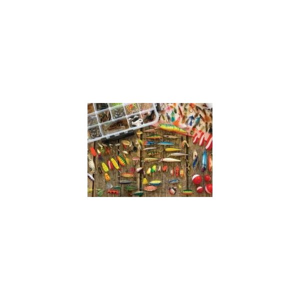 Cobblehill 57149 MO 500 Fishing Lures Puzzle, Various