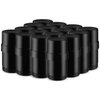 DMuuuDM 15 Pack 1 oz/30ml Plastic Deodorant Containers,Empty Round Twist-Up Solid Stick Tube Container for Homemade Deodorant,Shaving Soap Stick,Heel Lip Balm,Solid Lotion Bars-Top Filling,Black