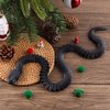 3D Printed Animal Snake, 23.6 Inches 3D Printed Snake Toy,3D Printed Simulate Snake Animal Articulated Flexible Snake Funny Fidget Toys Home Class Prize Christmas Party Favors（Balck）