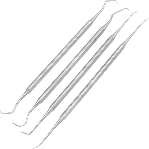4 Pc Stainless Steel Picks Probes Wax & Clay Sculpting Tools