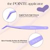 ISOPIA Lash Applicator Tool, Cluster Lash Tweezers, Curved Eyelash Tweezers for Easy Lash Application and Removal, More Convenient Lash Buddy Lash Clip