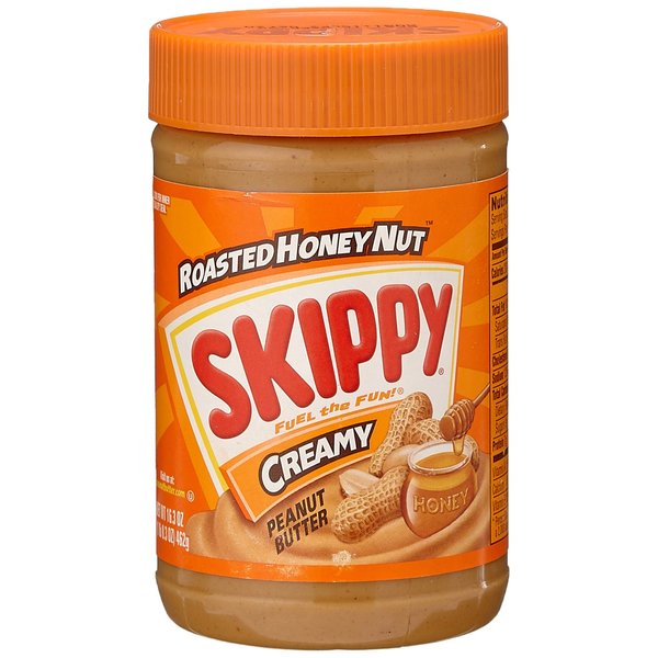 Skippy Creamy Roasted Honey Nut Peanut Butter, 16.3 Oz