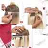 Moresoo Black Tape in Human Hair Extensions Seamless Tape in Extensions Natural Black Tape in Hair Extensions Real Human Hair Black Hair Extensions Tape in Real Hair 20 Inch #1B 20pcs 50g