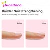 Nicedeco Clear Rubber Base Gel Polish for Nails U V Color Base Gel Nail Polish 15ML