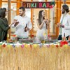 Auihiay Tropical Party Decorations, Luau Party Supplies Include Table Skirt, Tablecloth, Tiki Banner, Straws, Palm Leaves, Cupcake Toppers, Honeycomb Centerpieces, Hawaiian Themed Party Decorations