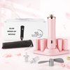 Glue Shaker for Eyelash Extensions, Lash Extension Supplies, Nail Polish Mixer with 2 Connectors and 8 Caliber, Must Have Tech Tool For Eyelash Lacquer or Paints,Pink