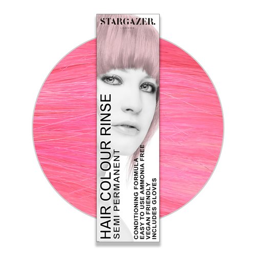 StarGazer Semi Permanent Hair Color - BABY PINK - Amonia Free Hair Dye Includes Gloves