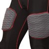 TAG TIG7A Adult 7-Piece Integrated Girdle - Extended Length Football Girdle for Knee Protection - Built-in Pads on Tailbone, Thighs, and Hips - Lightweight, Moisture-Wicking Fabric - Small