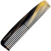 Altesse 11304 Horn Comb Wide Tooth Comb and Fine Tooth Comb with Smooth Rounded Teeth for Thick or Thin Hair Antistatic Dresser Comb Hair Comb for Men and Bone Comb for Women (6.3") Handmade in France