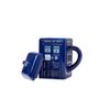 Doctor Who Tardis Mug | Official Ceramic Coffee Mug With Lid | 17 Oz.