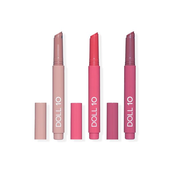 Peptide Plump Lip Treatment Trio - Hydrating, Plumping, Soothing - Doll 10 Beauty
