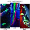8 Colors Neon Face Paint Glow in The Dark UV Blacklight Body Paint Professional Water Activated Face Paint for Adults Kids Halloween Makeup