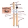 Eyebrow Pencil Light Brown, Microblading Tattoo Brow Pen With A Micro-Fork Tip Applicator, 4 Point Eyebrow Pencil Waterproof Smudge Proof Four-Fork Liquid Eyebrow Pencil Long Lasting Natural Fine Wild 4D Eyebrow Pencil Makeup (01# Light Brown)