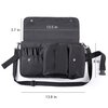 Rownyeon Professional Cosmetic Makeup Brush Bag Case Portable Cosmetic Brush Holder Organizer with Artist Adjustable Belt Strap(Brushes Not Included)