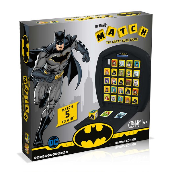 Top Trumps Match Game Batman - Family Board Games for Kids and Adults - Matching Game and Memory Game - Fun Two Player Kids Games - Memories and Learning, Board Games for Kids 4 and up