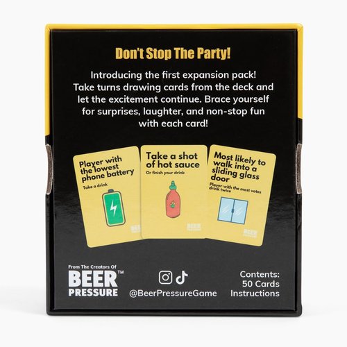 Beer Pressure Expansion Pack #1 - Drinking Card Game for Parties, and Game Nights. The Perfect Party Gift!