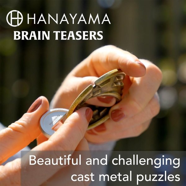 BePuzzled |G&G Hanayama Cast Metal Brain Teaser Puzzle (Level 3) Puzzles For Kids & Adults Ages 12 & Up