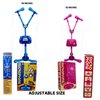 Kids Karaoke Machine with 2 Microphones Adjustable Height Wire Bluetooh Mic Music Sing Along with Flashing Lights Musical Effects Cell Phone Holder Kids Microphone with Stand Fun Kids Toy (Pink)