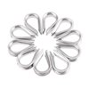 Mtsooning 10PCS Wire Thimble Rigging, M5 Stainless Steel Rope Thimble for 3/16 Inches Diameter Wire Cable