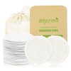 wegreeco Cotton Rounds Reusable - Reusable Bamboo Makeup Remover Pads - Bamboo Cotton Cloth for Removing Makeup - Reusable Facial Pads Cotton Rounds (Cotton Velour, White)