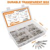 ISPINNER 260pcs Stainless Steel Blind Rivets, 7 Sizes Pop Rivets Assortment Kit