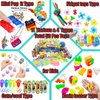 112 PCS Pop Party Favors Toys for kids,Premium Pop Fidget Toys for All Ages kids,Assortment pinata stuffers,classroom prizes,Prize Box Toys,Goody Bag Fillers,Carnival Prizes for Boys and Girls 4-10