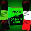 RISK IT OR DRINK IT - Fun Drinking Game for Pregame, Game Night, College - 150 Hilarious Dares, Funny Challenges & Questions - Party Game Gift, Cards for Parties