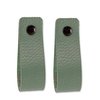 Brute Strength - Leather Drawer Pulls - Pale Green - 12 pcs - 6-1/2 x 1 ’’ - Leather Handle - Leather Dresser Pulls - Cabinet knobs Dresser knobs - Dresser Handles