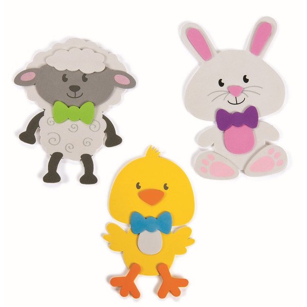 Big Head Easter Magnets Craft Kit -12 - Crafts for Kids and Fun Home Activities