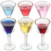 Hemoton 6 Pcs Cocktail Glass 1:12 Miniature Wine Goblet Miniature Toy Miniature Accessory Doll Wine Goblet Toy Doll Accessory Miniature Kitchen Toy Mini Cup Mini Cocktail Glasses