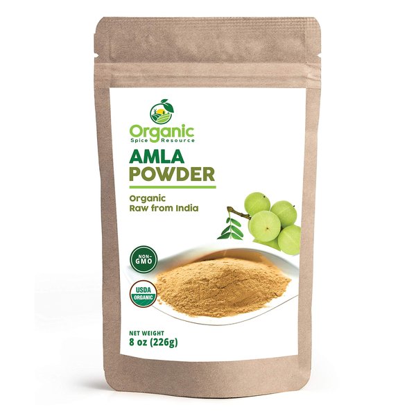 Organic Amla Powder | 8 oz (226g) | Amalaki, Non-GMO, 100% Raw from India, by SHOPOSR