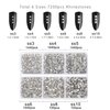 Beadsland 7200pcs Flatback,Clear Rhinestones Nail Gems Round Crystal for Crafts,Mixed 6 Sizes with Wax Pencil Kit, SS3-SS10