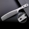 Dolmifapro 2 Pcs Metal Comb, Fine Tooth Comb, Stainless Steel Comb Set, Professional Barber Comb Hair Cutting for Hair Stylist, Easy Take, Anti Static, Heat Resistant, Travel comb, Wood Grain Design