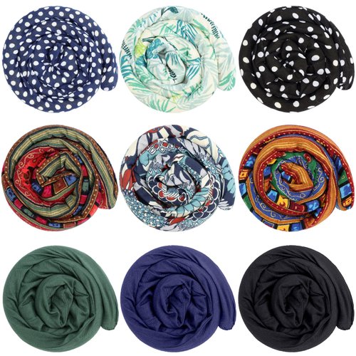 9 Pieces Spiral Lock Hair Tie Long Dreadlock Accessory Hair Bands Bendable Iron Wire Ponytail Holders Colorful Dreadlock Hair Tie for Women Men Thick Long Curly Hair, 9 Styles