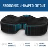 Everlasting Comfort [Upgraded Car Seat Cushion w/Premium Memory Foam for Back Pain, Tailbone Pain, Sciatica - Pressure Relief Seat Cushion for Car Seat Driver, Truck Driver, Booster for Short People