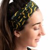 ChalkTalkSPORTS RokBAND Multi-Functional Food Themed Neck Gaiter or Headband | Banana Pattern | Black