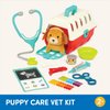 Battat – Mini Vet Playset (11Pc) – Plush Dog & Carrier – Stickers & Checklist – Toy Stethoscope & Bone – 2 Years + – Puppy Care Vet Kit