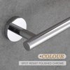 USHOWER Polished Chrome Hand Towel Bar, 9-Inch Towel Racks for Bathroom Wall-Mounted, SUS304 Stainless Steel Towel Rod (Total Length 12-Inch)