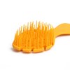 CANDYBRUSH Hair Brush for Kids Toddler Girls Extremely Soft TPEE for Fine Hair Detangling Leaf Form Vented Brushes Mood-Boosting Hairbrush with Mango Scented Orange Small