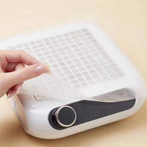 EAZINPU Nail Dust Collector Filter 12 Meters Per Roll Disposable Dust Filter for Nails, Suitable for Most Nail Dust Collector Machine Dust Collector Nail Tech Nail Home and Nail Salon Use. (1 Roll)