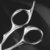 AOLANDUO Barber Scissor (6 Inch)-EXTREMELY SHARP-Offset Design Using Japanese VG10 Stainless Steel Hair Cutting Scissor for Salon Stylists- Smooth Motion Fine Craftsmanship Barber Shears Silver White