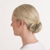 Invisible Hair Nets and U Shaped Hair Pins Set/Hair Bun Shaper Set with 50Pcs Elastic Edge Mesh Hair Nets and 10Pcs Positioning U Shaped Hair Pins for Women Hair Bun(Blonde)