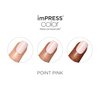 KISS imPRESS No Glue Mani Press On Nails, Color, Point Pink', Pink, Short Size, Squoval Shape, Includes 30 Nails, Prep Pad, Instructions Sheet, 1 Manicure Stick, 1 Mini File
