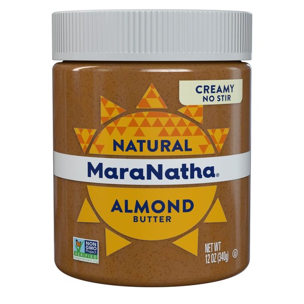 MaraNatha Natural Creamy Almond Butter, No Stir, 12 Ounce Jar