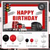 Wonmelody Construction Truck Birthday Party Decorations Semi Truck Happy Birthday for Boy and Girl Truck Balloons Garland Truck Theme Birthday Party Supplies 1st, 2nd, 3rd