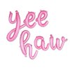 Yee Haw Balloons Yee Haw Banner for Cowgirl First Rodeo Birthday, Western Bachelorette Party Decorations (Pink)