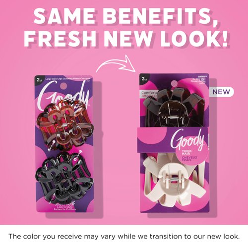 Goody WoMens Classics Claw Clip, Lily Petal, 2 Count